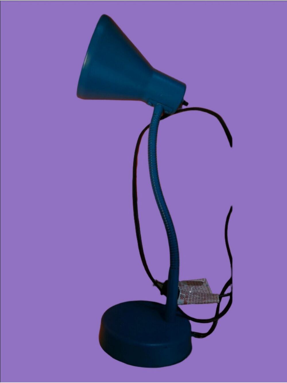 4/$25 Deal! Vintage Teal Blue Flexible Desk Lamp